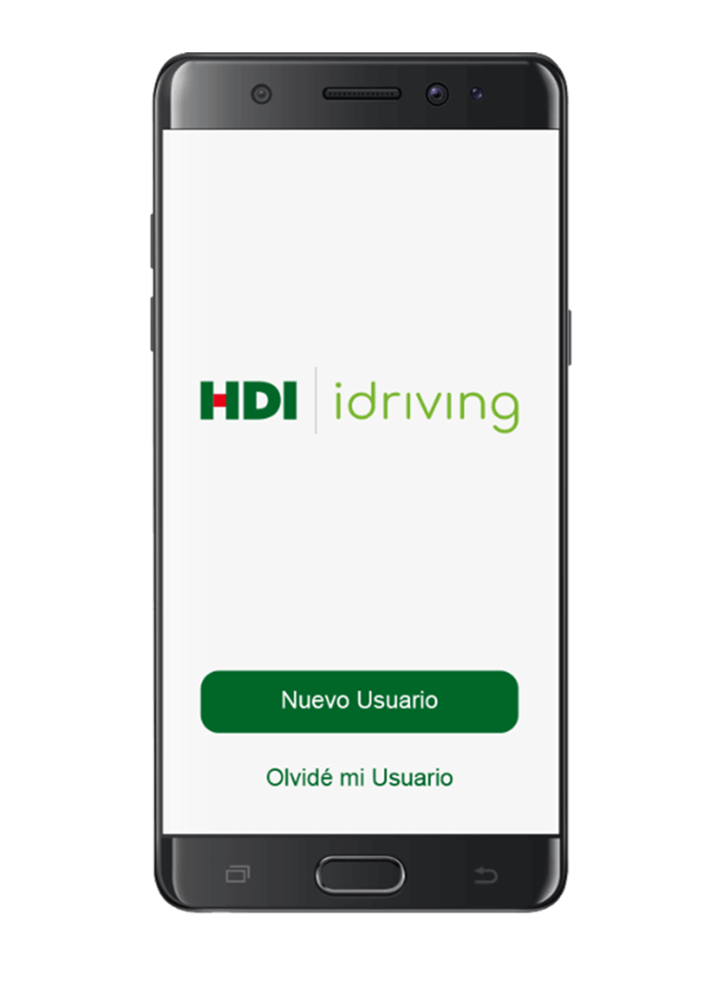celular con la app de HDI iDriving